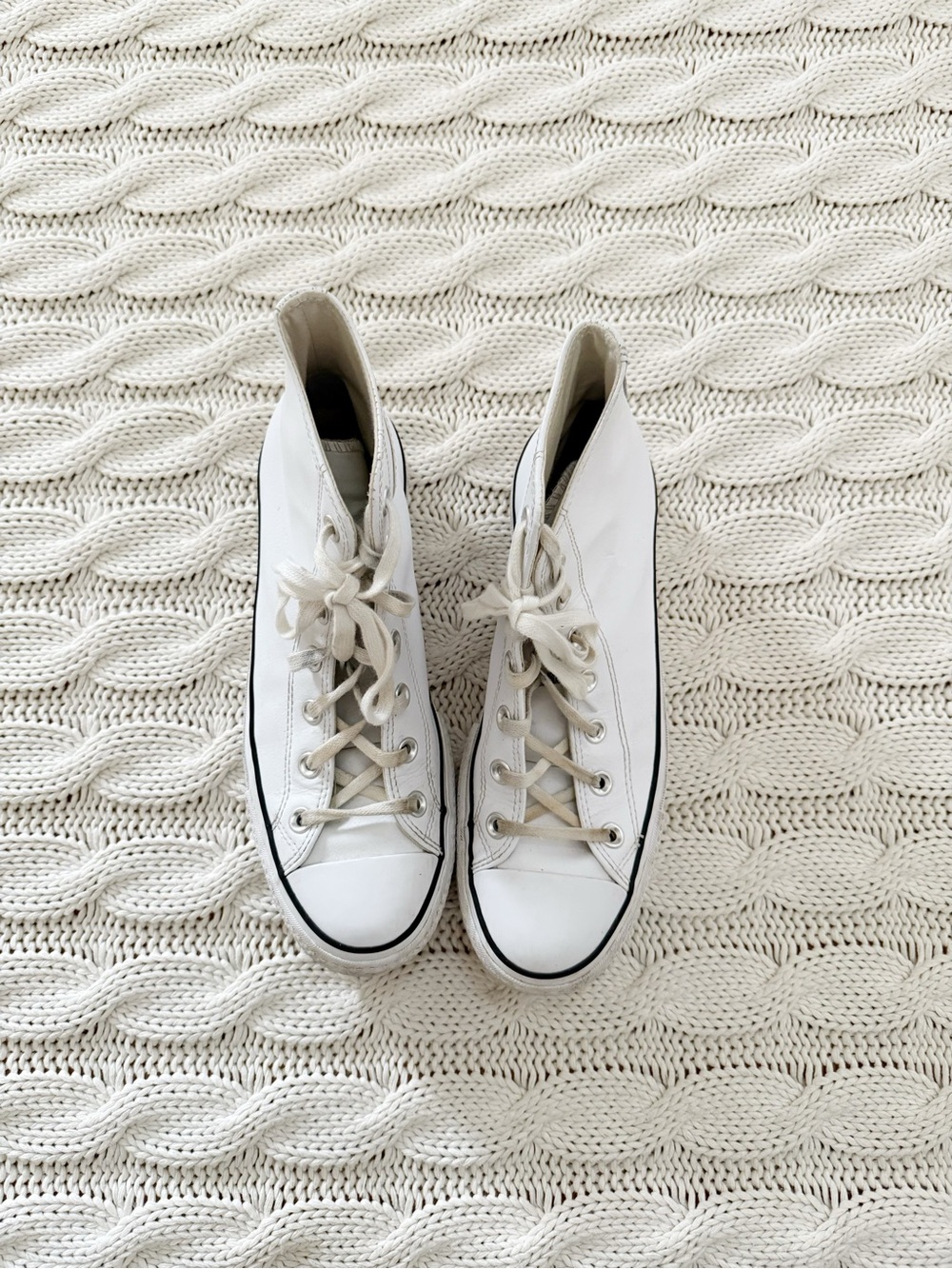 Converse Chuck Taylor All Star Lift Hi Double Stack sneakers in white - Picture 3 of 6